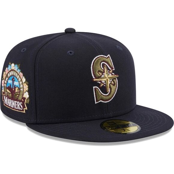 NEW ERA SEATTLE MARINERS ball cap‎ Size 7 3/8 NWT in packaging - Picture 5 of 10